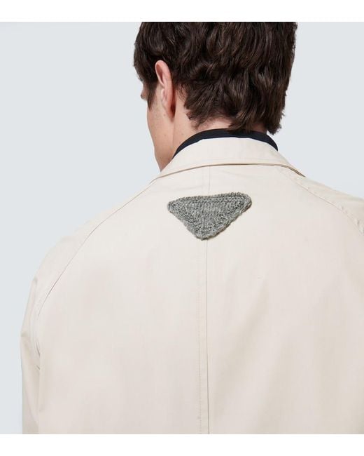 Prada Mantel Aus Canvas in Natural für Herren