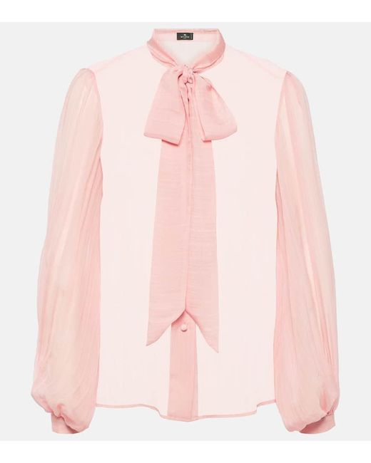 Etro Pink Bluse aus Seide