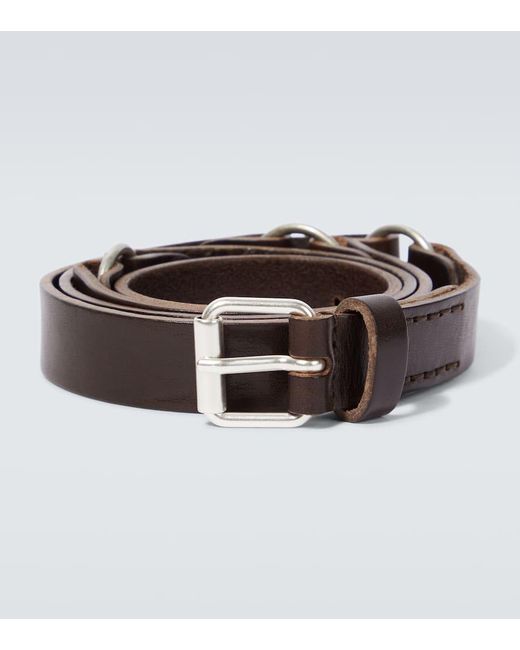 Our Legacy Brown Ring 25 Leather Belt for men