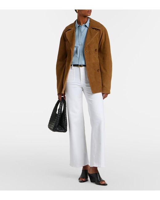 FRAME White Le Slim Palazzo Wide-Leg Jeans