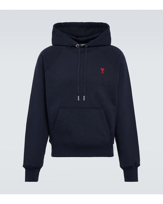 AMI Hoodie Ami De Cour Aus Baumwolle in Blue für Herren