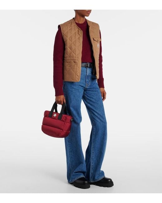 Moncler Red Tote Bag Caradoc Mini