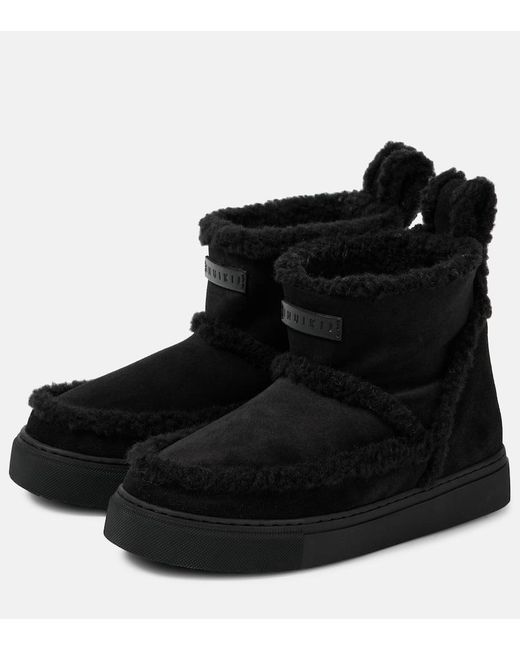 Inuikii Black Classic Suede Ankle Boots