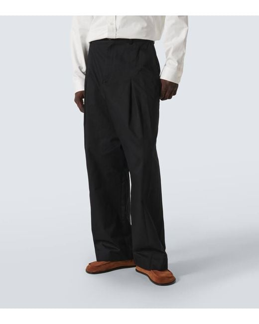 Pantalon Ample A Taille Basse En Coton Loewe pour homme en coloris Black