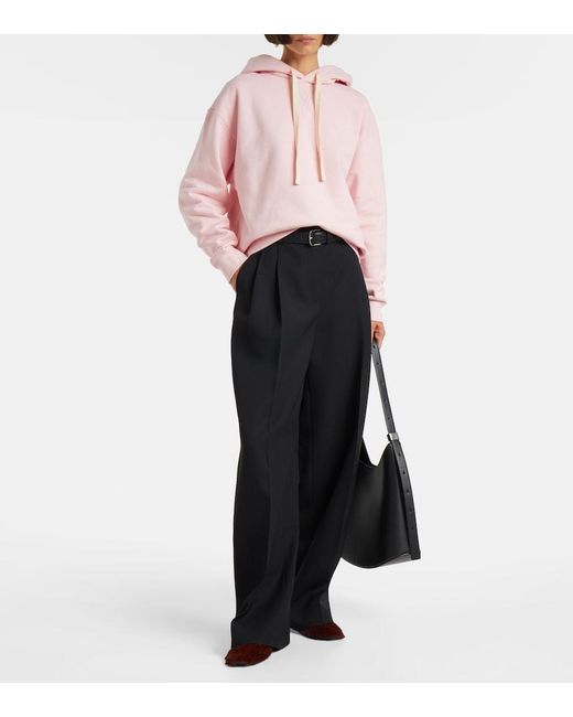 Jil Sander Pink Cotton Jersey Hoodie