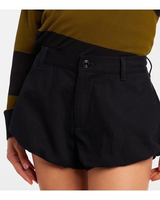 FRAME Black Shell Denim Shorts