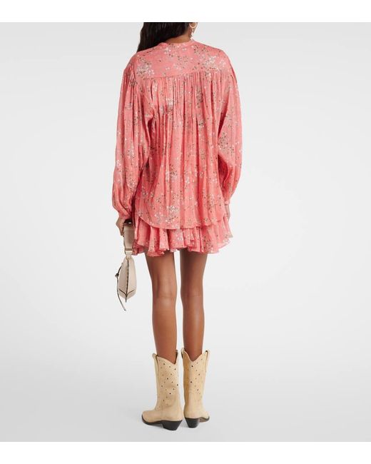 Isabel Marant Orange Bluse Kiledia Aus Baumwolle Und Seide