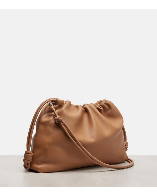 Loewe Brown Clutch Flamenco Large Aus Leder