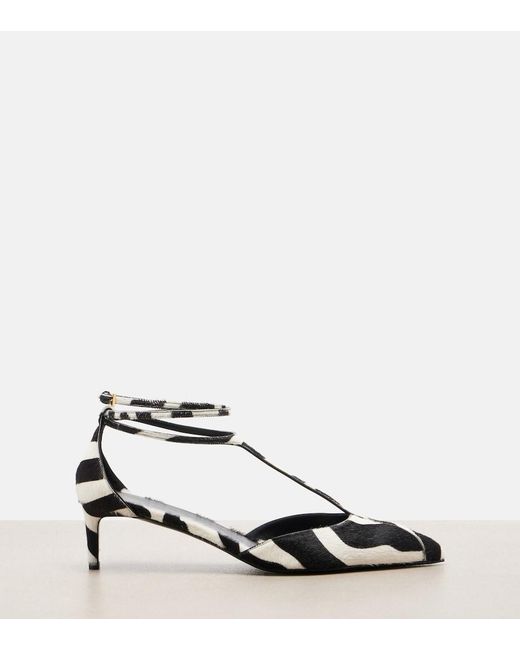 Khaite Black Mia Calf Hair Pumps