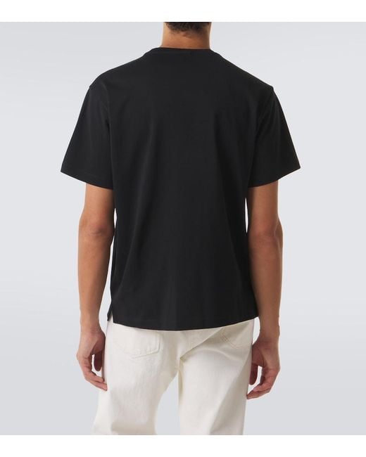 Prada Black Logo Cotton Jersey T-Shirt for men