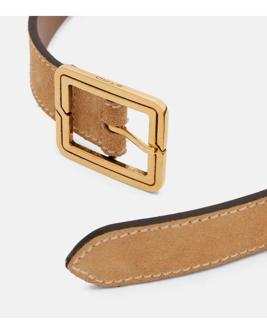 Etro Natural Suede Belt