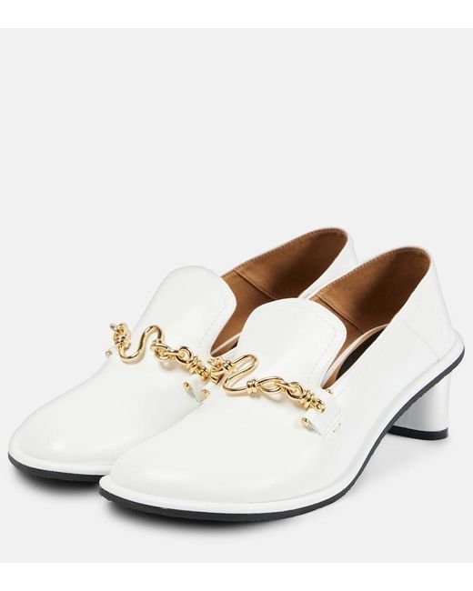 Stella McCartney White Ryder 50 Loafer Pumps