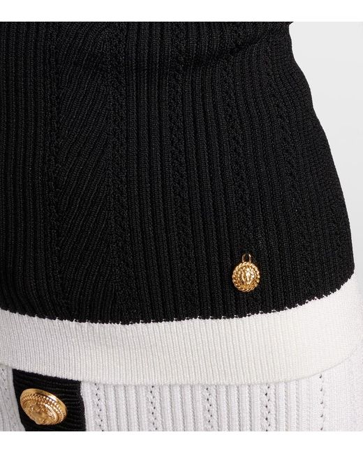 Top Balmain en coloris Black