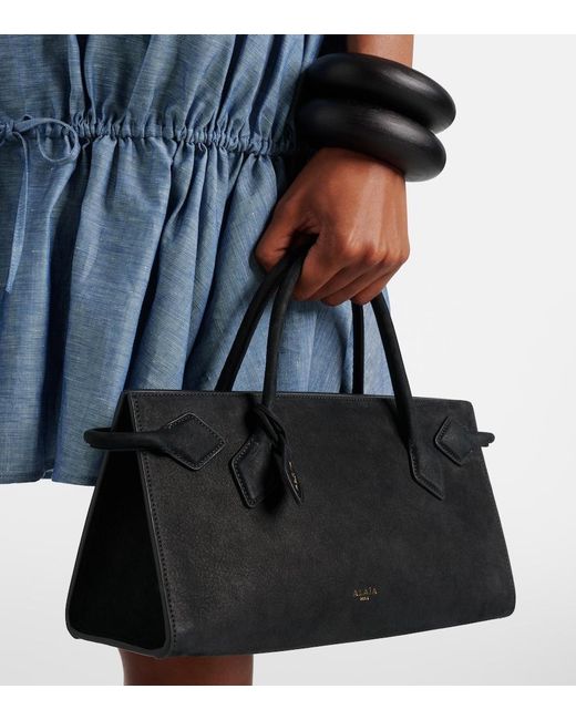 Alaïa Black Suede Tote Bag