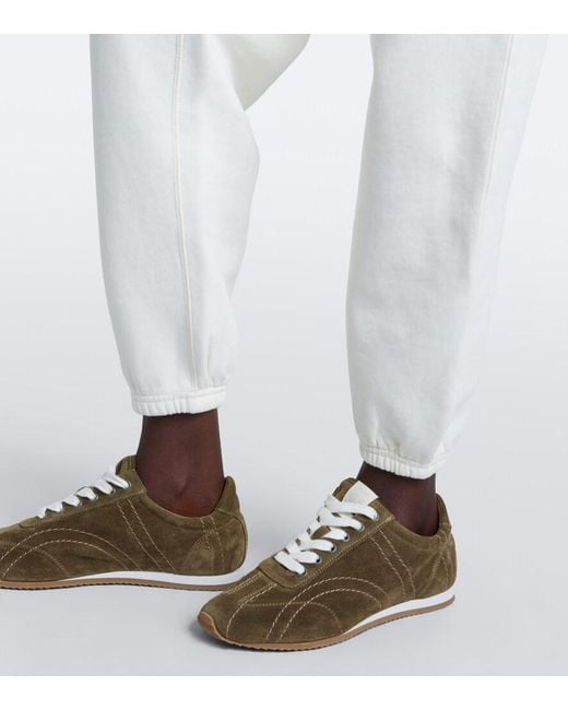 Polo Ralph Lauren White Cotton-Blend Jersey Sweatpants
