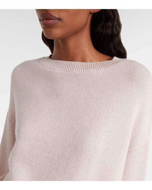 Khaite Pink Sabina Cashmere And Mohair Sweater