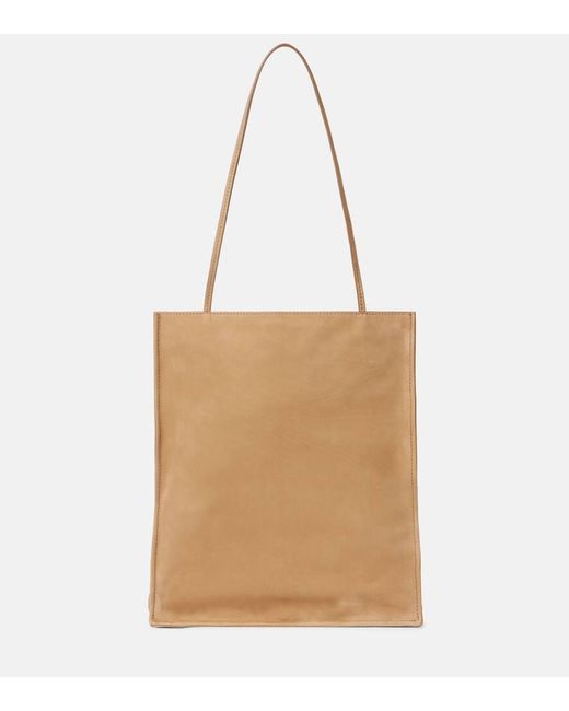 The Row Natural To Go Large Leather Tote Bag