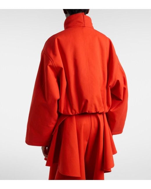 Alaïa Layered Cotton Bomber Jacket