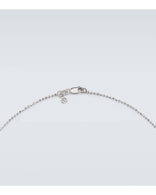 Sydney Evan White 14Kt Pendant Necklace With Diamonds for men