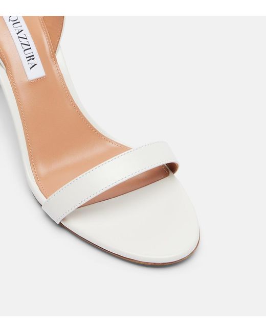 Aquazzura White Leather Sandals