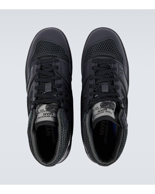 Junya Watanabe Black X New Balance 650 Suede Sneakers for men
