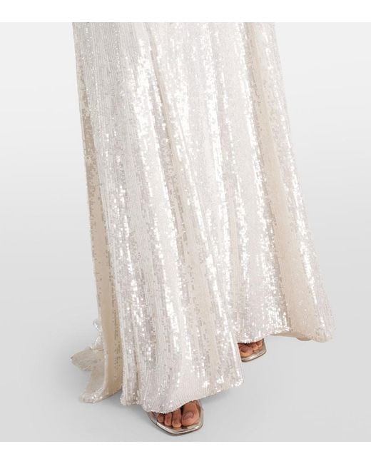Jenny Packham White Bridal Robe Kira Mit Kristallen Und Pailletten