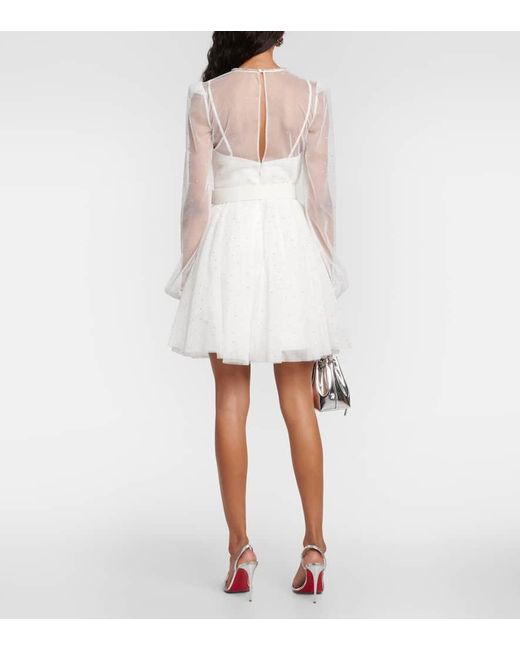 Novia - vestido corto Mirabella adornado Rebecca Vallance de color White