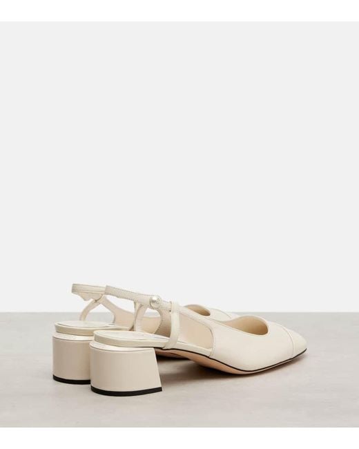 Jimmy Choo Natural Slingback-Pumps Elisa 45 Aus Leder