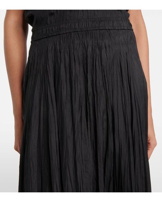 Joseph Black Sully Silk Midi Skirt