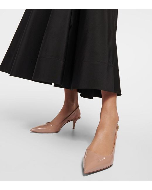 gianvito rossi agata 60 leather slingback pumps