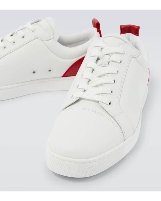 Christian Louboutin Sneakers Fun Louis Junior Aus Leder in White für Herren