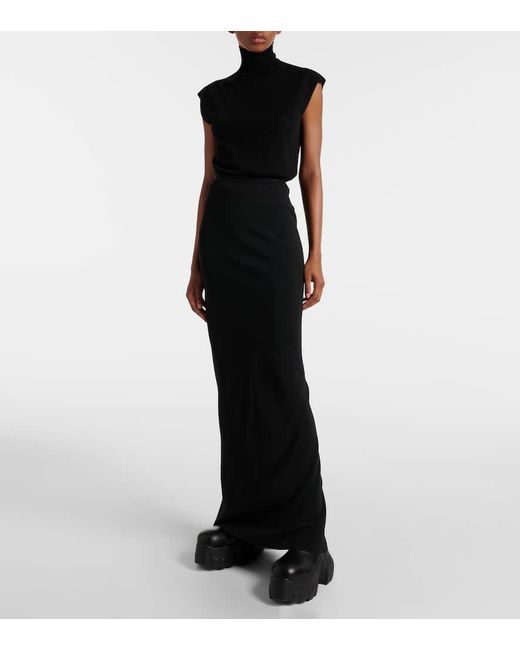 Rick Owens Black "Beatle Mega Tractor" Ankle Boots