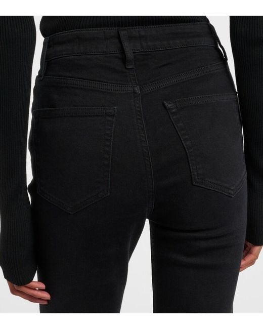 FRAME Black Pencil Slim Jeans