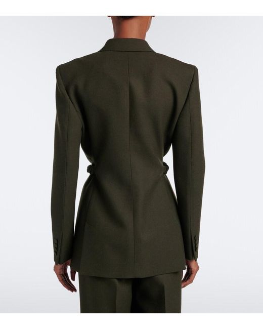 Gabriela Hearst Black Epona Chain-Detail Virgin Wool Blazer