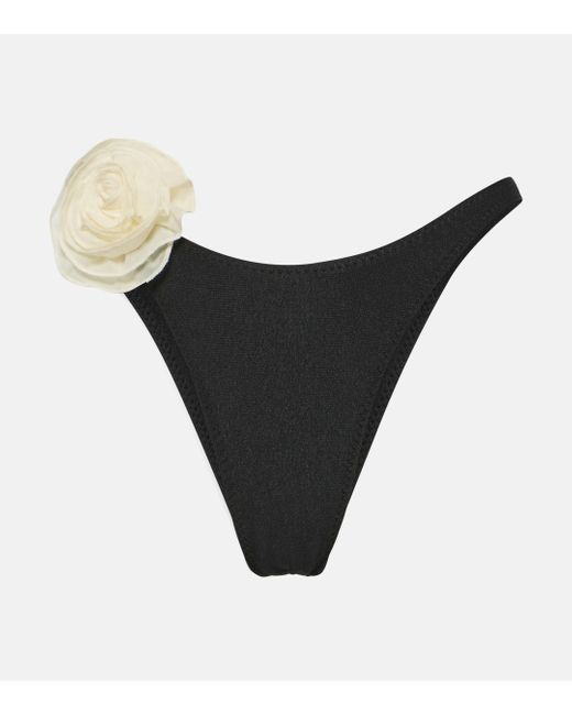 Culotte de bikini 90s a fleurs SAME en coloris Black