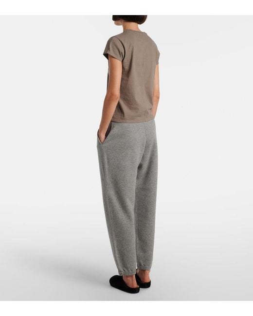 The Row Gray Tori Cotton T-Shirt