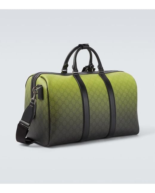 Gucci Green Gg Canvas Duffel Bag for men