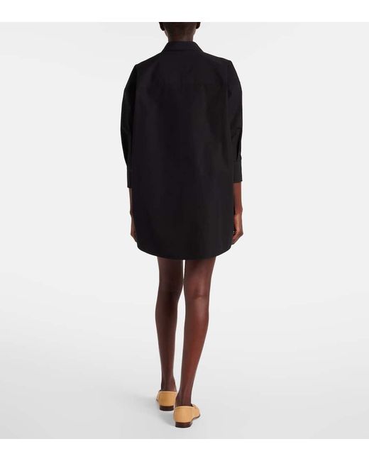 Camisa De Popelin De Algodon Gucci de color Black
