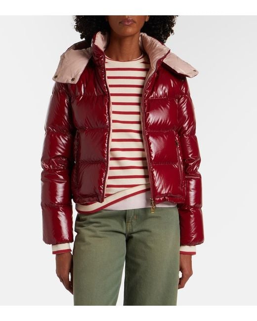 Moncler Red Niveole Down Jacket
