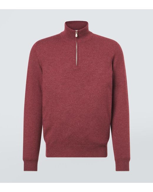 Pullover di Brunello Cucinelli in Red da Uomo
