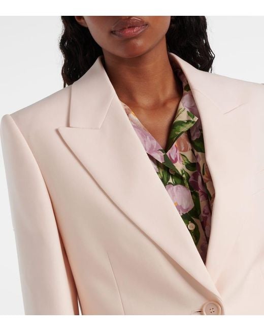 Chloé Natural Anzugjacke Aus Woll-Gabardine