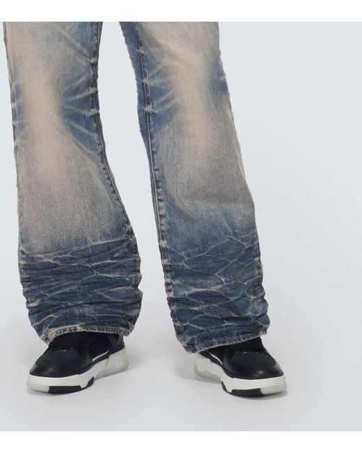Amiri Blue Baggy Wide-Leg Jeans for men