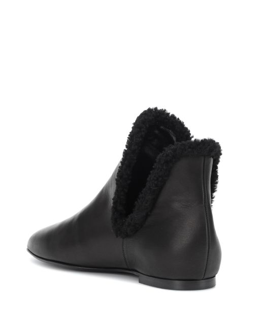 The row eros leather ankle best sale boots