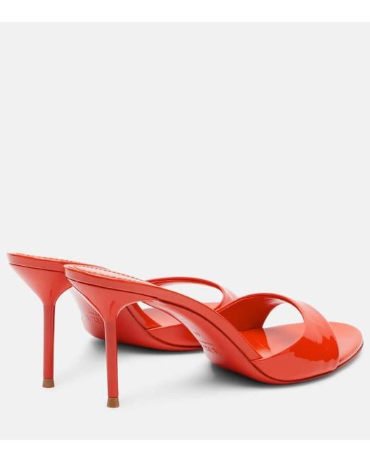 Paris Texas Red Lidia 70 Patent Leather Mules