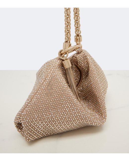 Jimmy Choo Metallic Callie Medium Embellished Clutch
