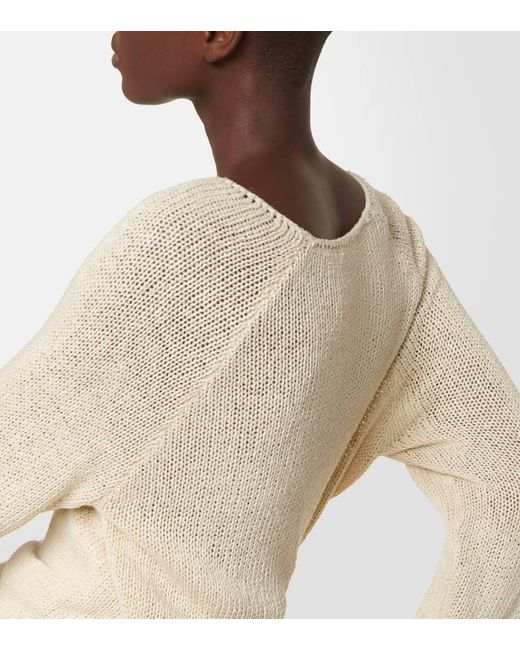 The Row Natural Oversize-Pullover Fausto aus Seide