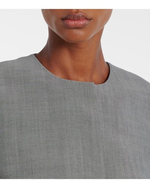 Calvin Klein Gray Parker Wool Jacket