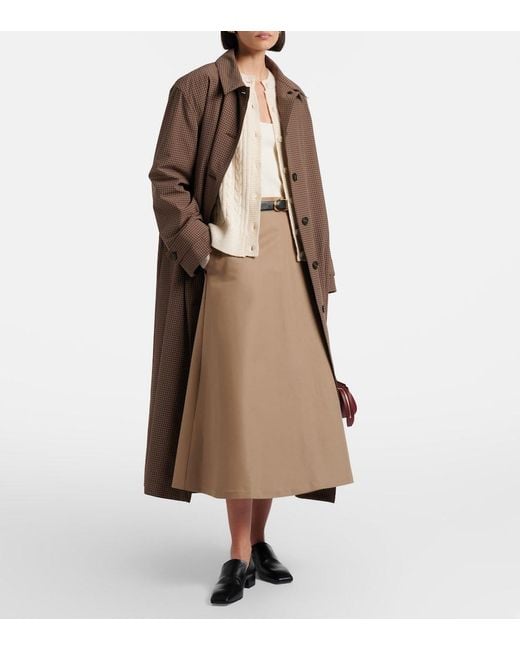 Rohe Natural Cable-Knit Cotton And Wool Cardigan