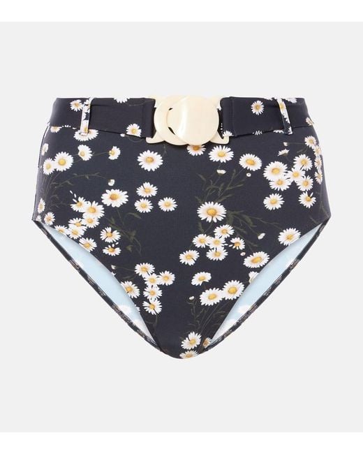 Slip Bikini A Vita Alta Discret di Eres in Blue