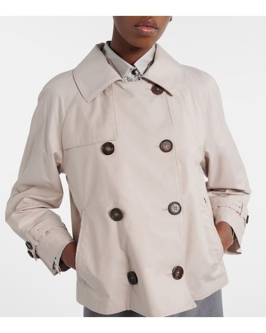 Max Mara Natural The Cube Tesoro Cotton-Blend Twill Jacket